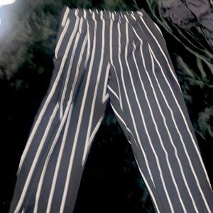 Striped trousers